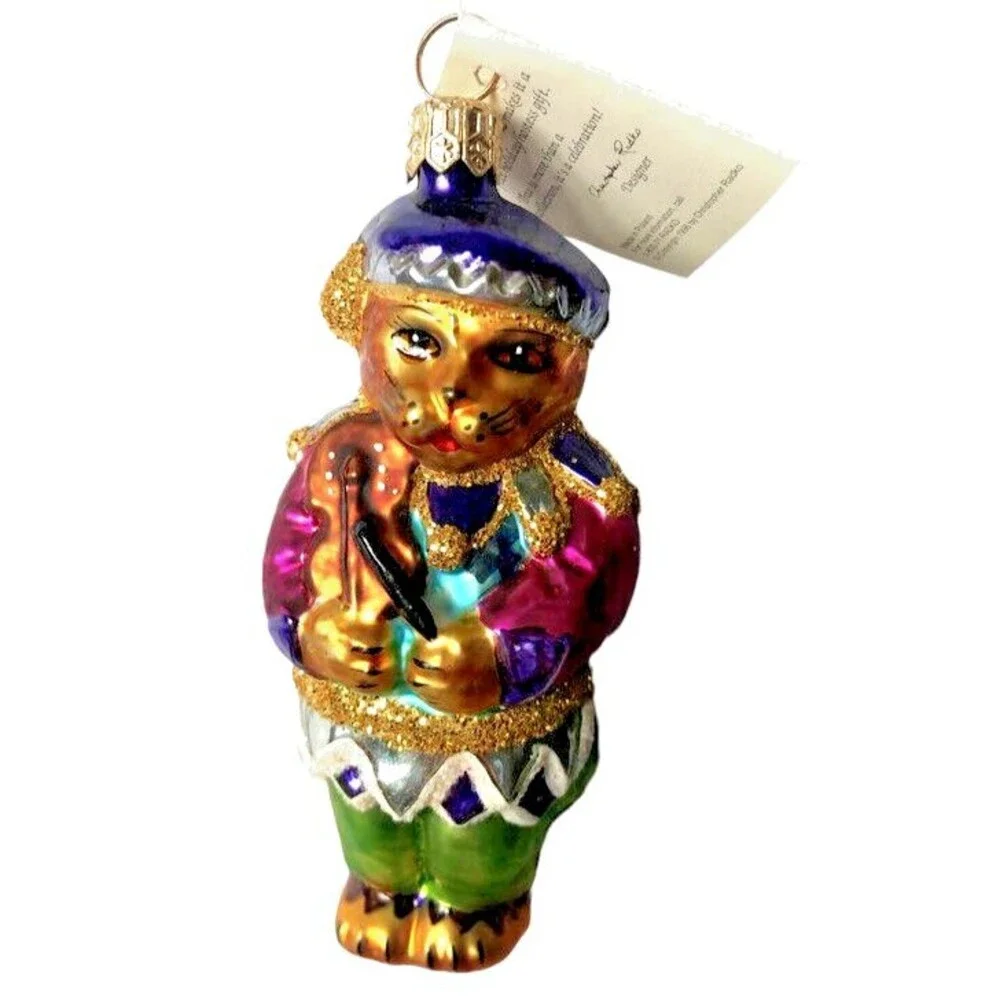 Christopher Radko Romeow Cat Ornament Retired Excellent 4.5